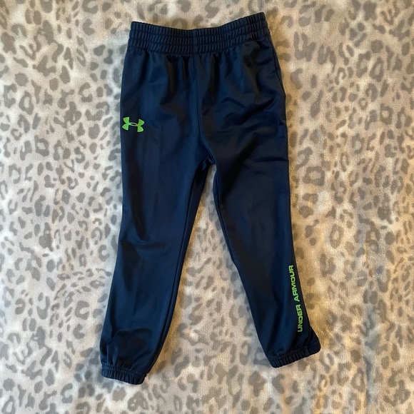 Under Armour Other - Boys Kids Little Kids Under Armour Size 4 Jogger Pants Navy Blue And Green